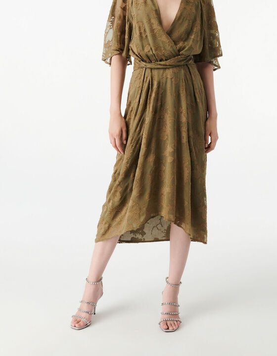 KALLIE LONG PRINTED DRESS